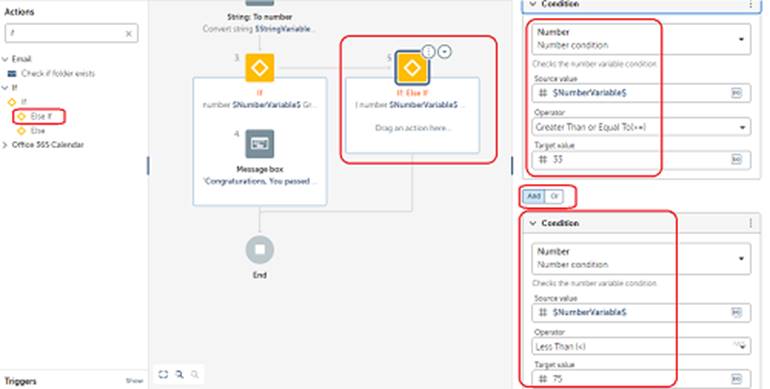 How to use If package in Automation Anywhere